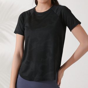 超熱賣 lululemon athletica 女士瑜伽迷彩透氣短袖 T080