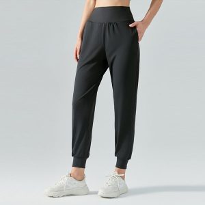 lululemon 秋季瑜伽褲高腰運動褲女子寬鬆束腳跑步速干健身褲 DSP377褲